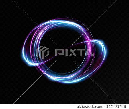 Dynamic Light Trails in a Range of Vibrant Colors That Create a Truly Mesmerizing Visual Experience 125121346