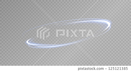 An Elegant Light Oval Effect perfect for captivating Media Design and Creative Projects 125121385