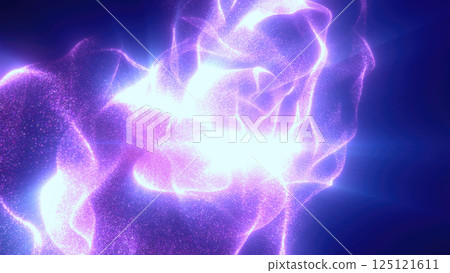 An abstract representation of energy waves in vibrant purple and blue hues creating a flowing dynamic pattern against a dark background An abstract representation of energy waves in vibrant purple and blue hues creating a flowing dynamic pattern against a dark background 125121611