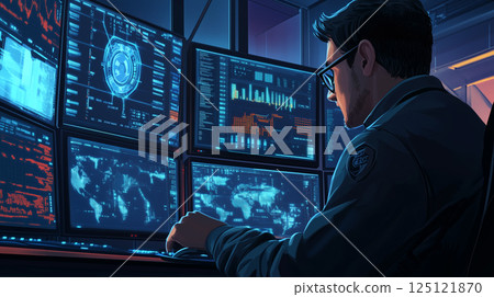 Security engineers at work 125121870