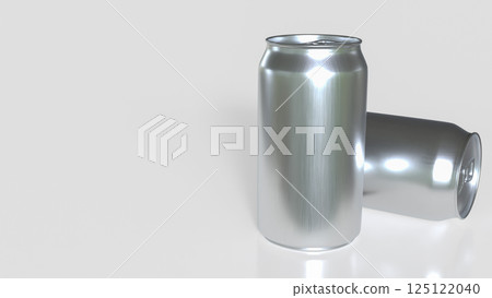 The Aluminium  can for food or drink concept 3d Rendering. 125122040