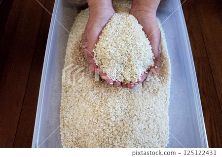 Image of buying rice Image of buying rice 125122431