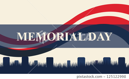 Memorial Day Design to Honor American Heroes 125122998
