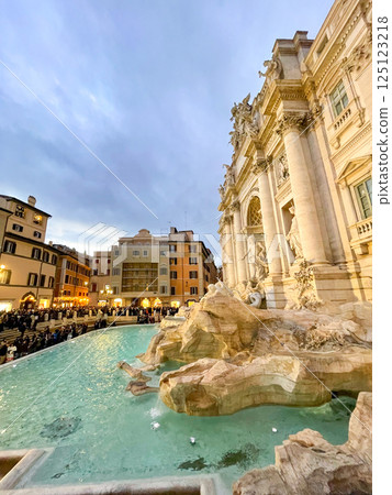 Rome, Italy: Trevi Fountain after restoration Rome, Italy: Trevi Fountain after restoration 125123218