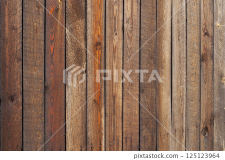 Natural wooden boards background 125123964