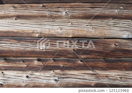Old weathered log wall background Old weathered log wall background 125123968