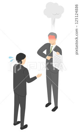 下屬被老闆責罵 4 — 等距 125124886