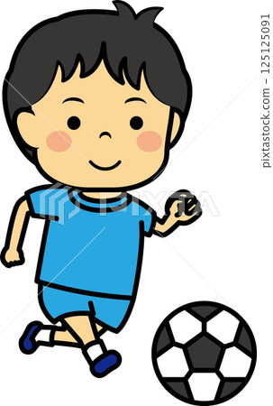 Boy playing soccer Boy playing soccer 125125091