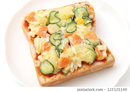 Potato salad and toast Potato salad and toast 125125149