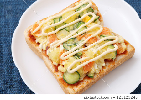 Potato salad and toast Potato salad and toast 125125243