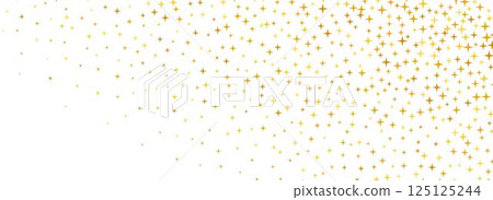 Golden star confetti background. Gold dotted sparkle glitter pattern. Yellow orange sparks wallpaper. Celebration Christmas, New Year or birthday party decoration backdrop. Vector Golden star confetti background. Gold dotted sparkle glitter pattern. Yellow orange sparks wallpaper. Celebration Christmas, New Year or birthday party decoration backdrop. Vector 125125244