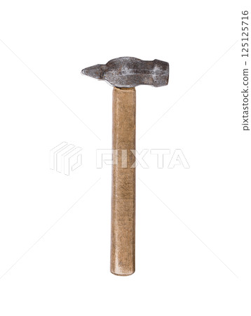 Hammer on a white background 125125716
