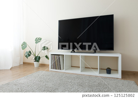 Cozy home interior with TV 125125802