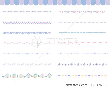 可愛的手繪彩色雨季線條插圖集 可愛的手繪彩色雨季線條插圖集 125126395