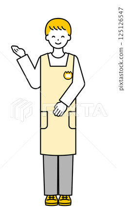 Full body pose_simple male nursery teacher 20 125126547