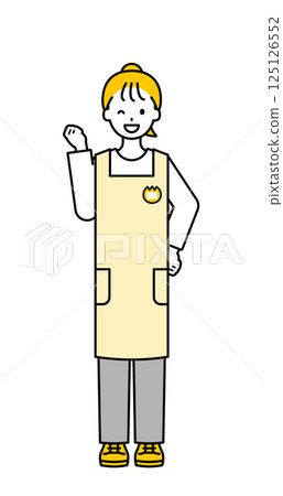 Full body pose_simple nursery teacher woman 05 125126552