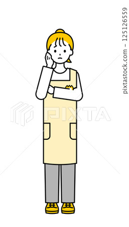 全身姿勢_簡單的保育員女人12 125126559