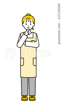 Full body pose_simple nursery teacher woman 13 125126560