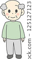 An old man standing facing forward 125127123