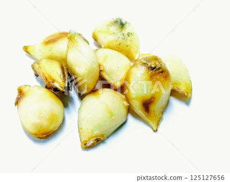 A picture of pear seed's isolated on white background 125127656