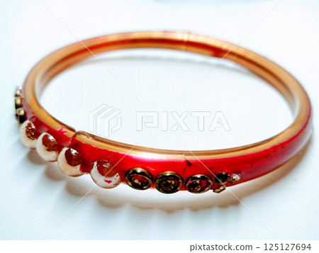 Gorgeous Bangles for Wedding Events with selective focus 125127694