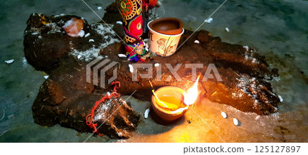 A picture of Govardhan god A picture of Govardhan god 125127897