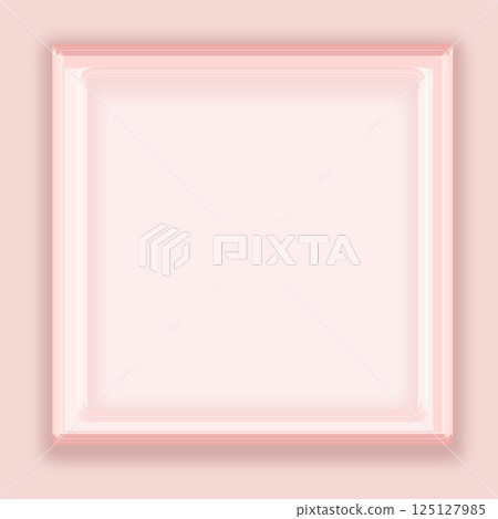 Stylish modern picture frame illustration background Sakura pink color simple square mockup Stylish modern picture frame illustration background Sakura pink color simple square mockup 125127985