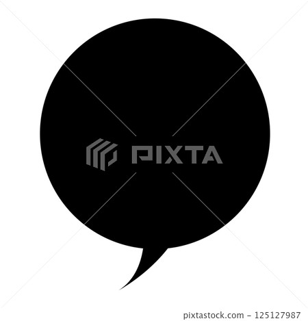 對話氣泡插圖素材 - 簡單圓形,純黑色,向量圖,png格式,透明背景 對話氣泡插圖素材 - 簡單圓形,純黑色,向量圖,png格式,透明背景 125127987