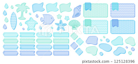 Acrylic-style frame set - Transparent design material 125128396