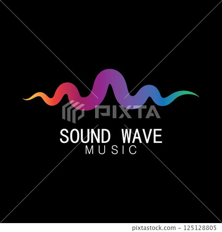 Sound waves vector illustration Sound waves vector illustration 125128805
