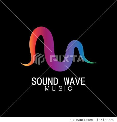 Sound waves vector illustration Sound waves vector illustration 125128820