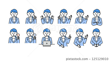 Woman in a suit Bust-up set Woman in a suit Bust-up set 125129010