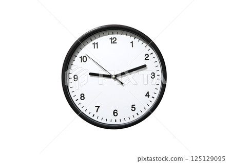 PNG, Alarm oclock, black wall clock, isolated on white background 125129095