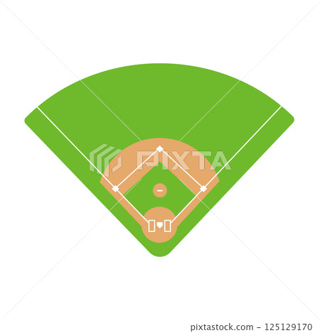 Baseball field seen from above Baseball field seen from above 125129170