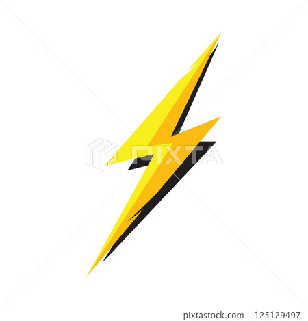 lightning thunderbolt electricity logo design template lightning thunderbolt electricity logo design template 125129497