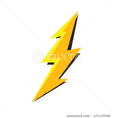 lightning thunderbolt electricity logo design template 125129506