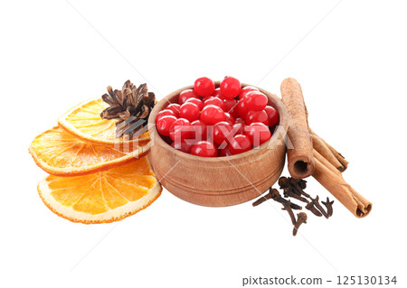 PNG, Mulled wine, spicy ingredients for drink, isolated on white background PNG, Mulled wine, spicy ingredients for drink, isolated on white background 125130134