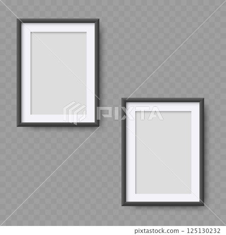 Square Photo Frame Mockup - Vector 125130232