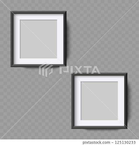 Square Photo Frame Mockup - Vector 125130233