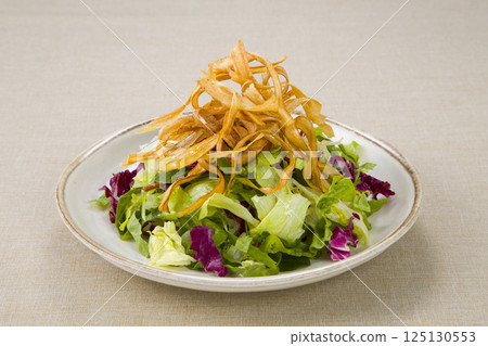 Burdock chip salad Burdock chip salad 125130553