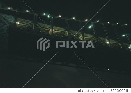 rainbow bridge, night, nights 125130656