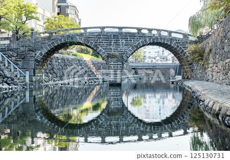 長崎縣長崎市:熱門旅遊景點、國家指定重要文化財產、眼鏡橋 長崎縣長崎市:熱門旅遊景點、國家指定重要文化財產、眼鏡橋 125130731