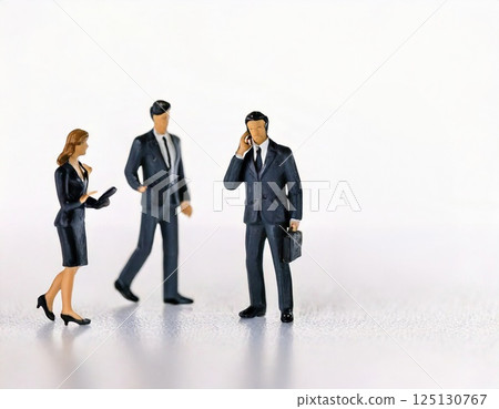Walking businessman (AI generated image) 125130767