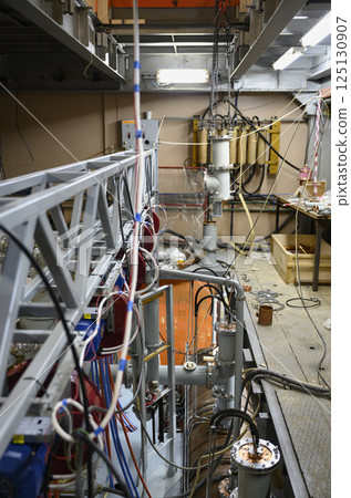 Workshop for the assembly of an industrial high-voltage electron accelerator 125130907