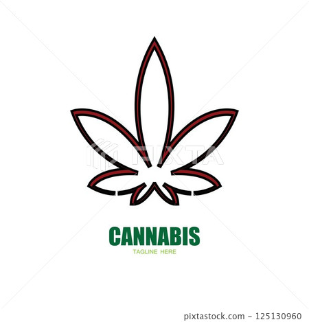 cannabis marijuana leaf icon vector illustration - Stock Illustration ...