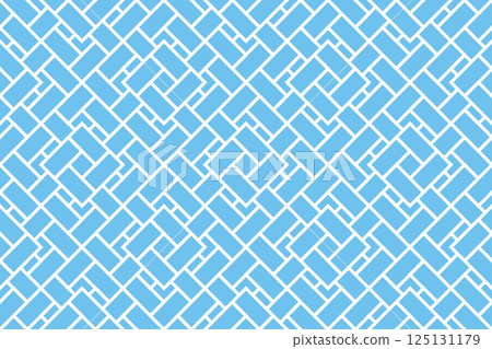 The geometric pattern with lines. Seamless vector background. White and blue texture. Graphic modern pattern. Simple lattice graphic design 125131179
