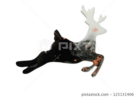 PNG, Mulled wine, deer carnivorous shape, isolated on white background 125131406