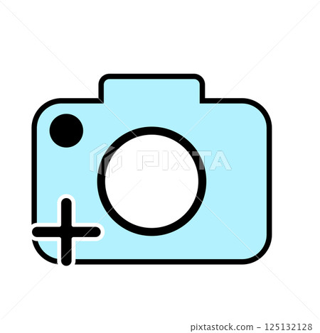 Camera + (plus) icon blue Camera + (plus) icon blue 125132128