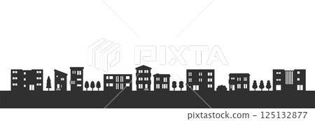 居住區與城市景觀輪廓圖 125132877