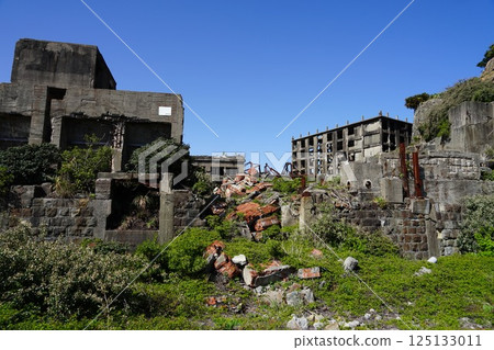 Abandoned apartment building on Gunkanjima April 56th Nagasaki Gunkanjima 125133011